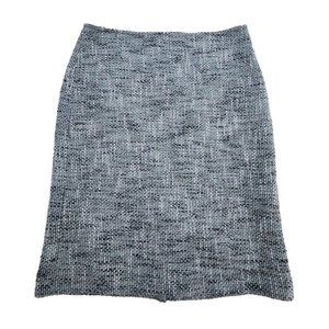 DKNY NWT Tweed Charcoal Grey Pencil Skirt 2